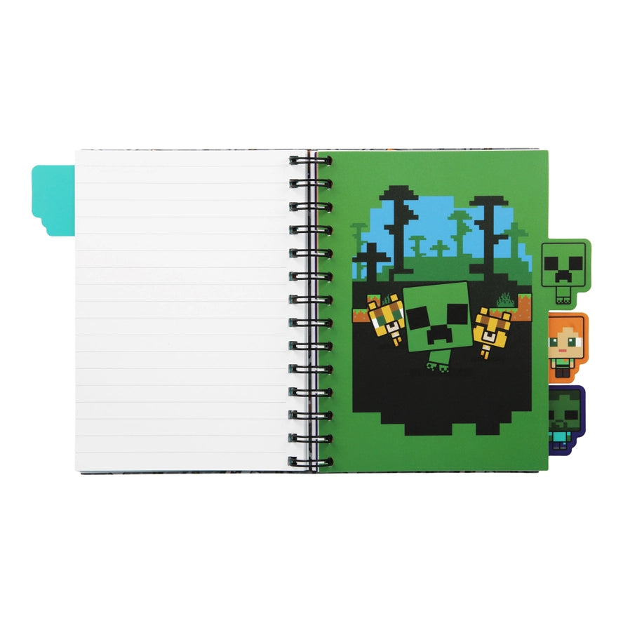 Minecraft Spiral Notebook With Dividers