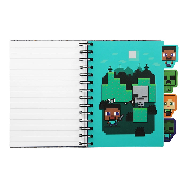 Minecraft Spiral Notebook With Dividers