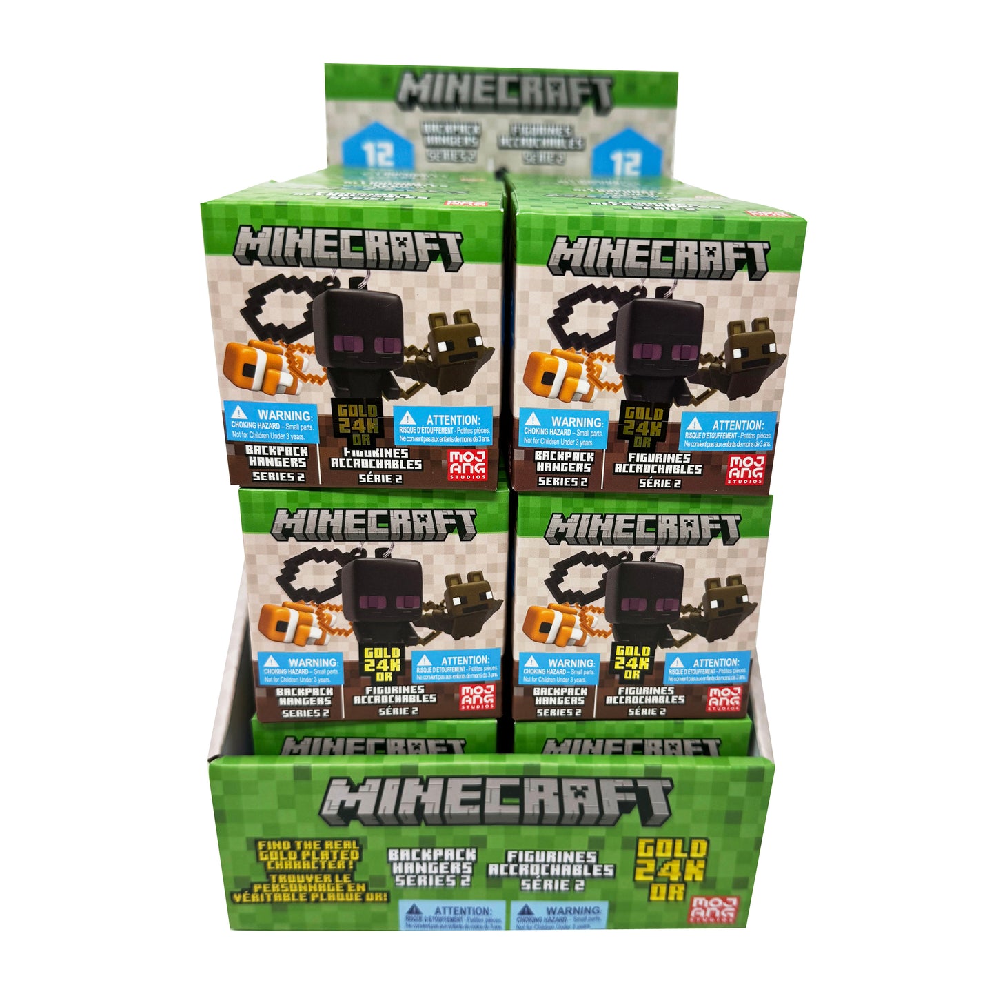 Minecraft Gold 24K Backpack Hangers Series 4