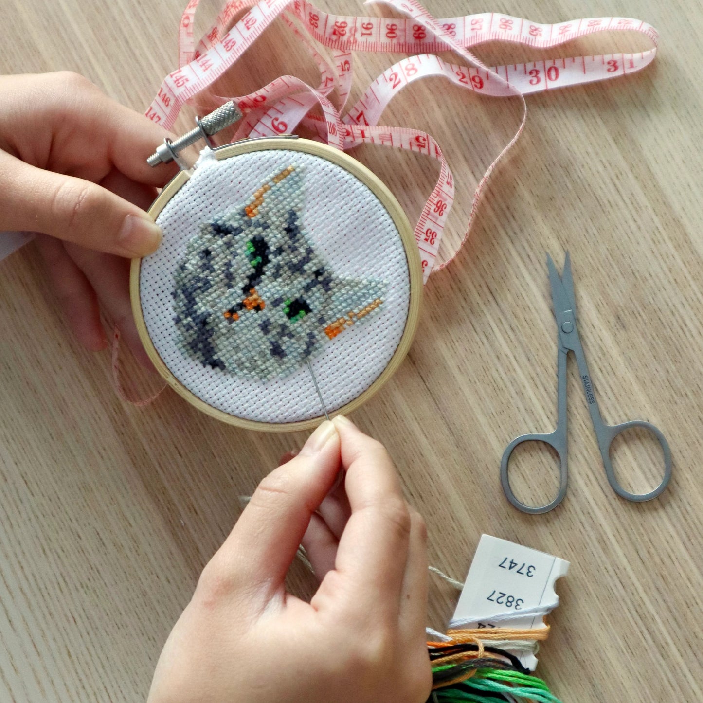 Mini Cat Embroidery Kit