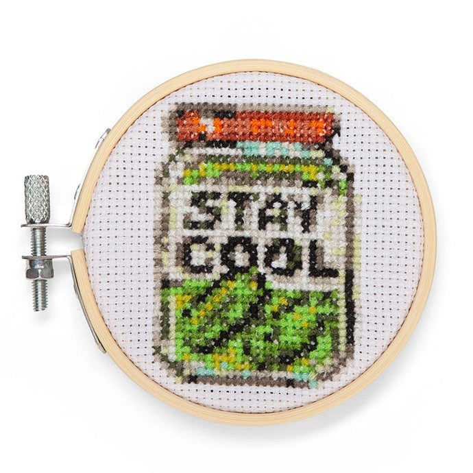 Mini Pickle Cross Stitch Embroidery Kit