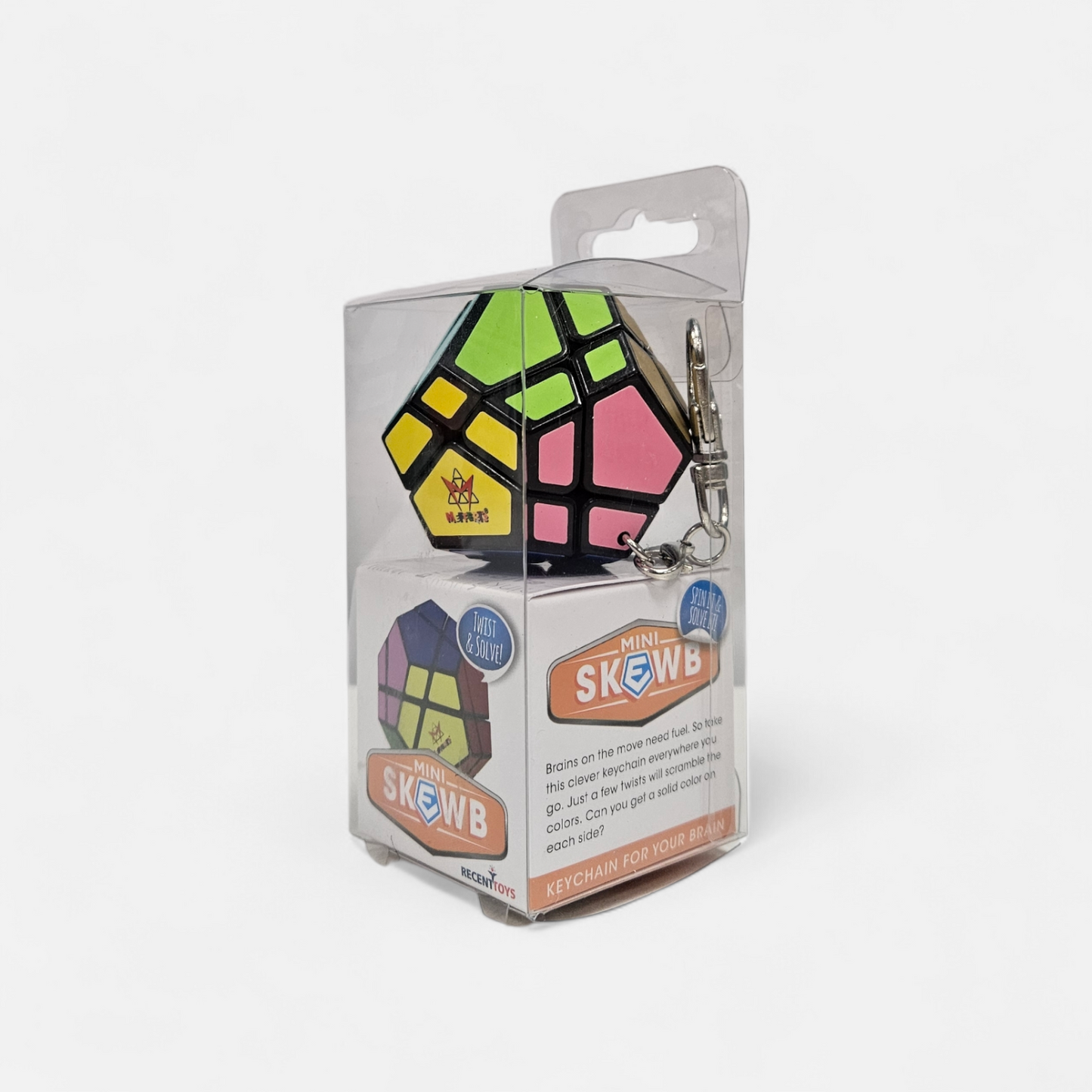 Mini Skewb Game Keychain