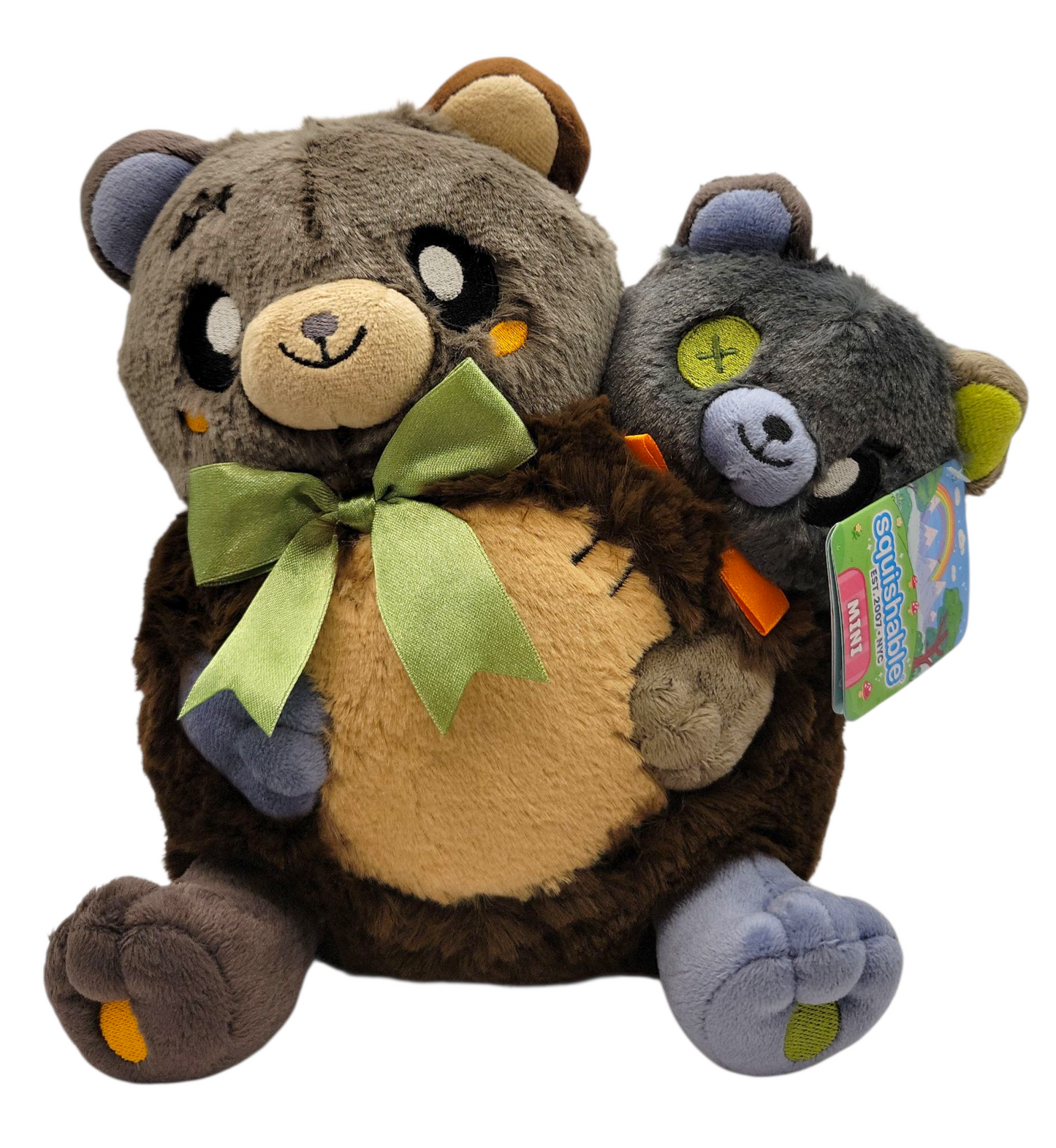Mini Two-Headed Bear Plush 10"