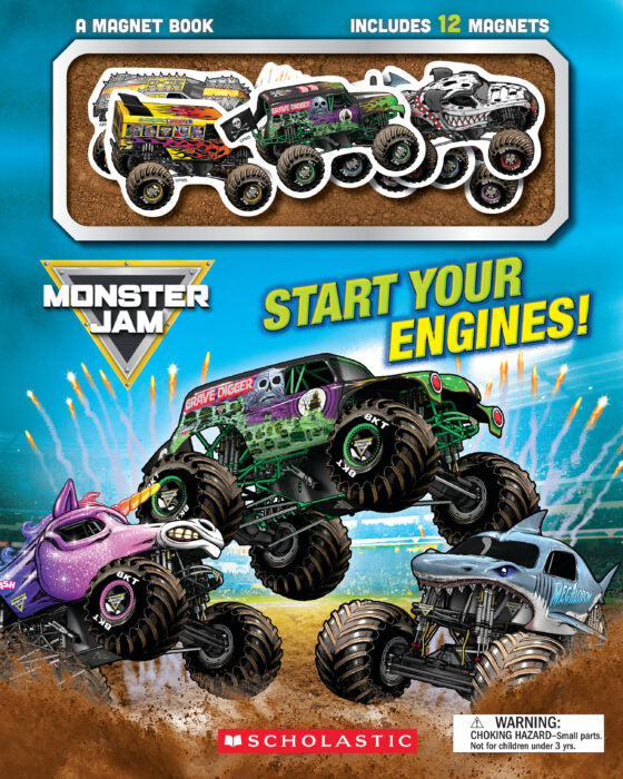 Monster Jam Start Your Engines Magnet Book