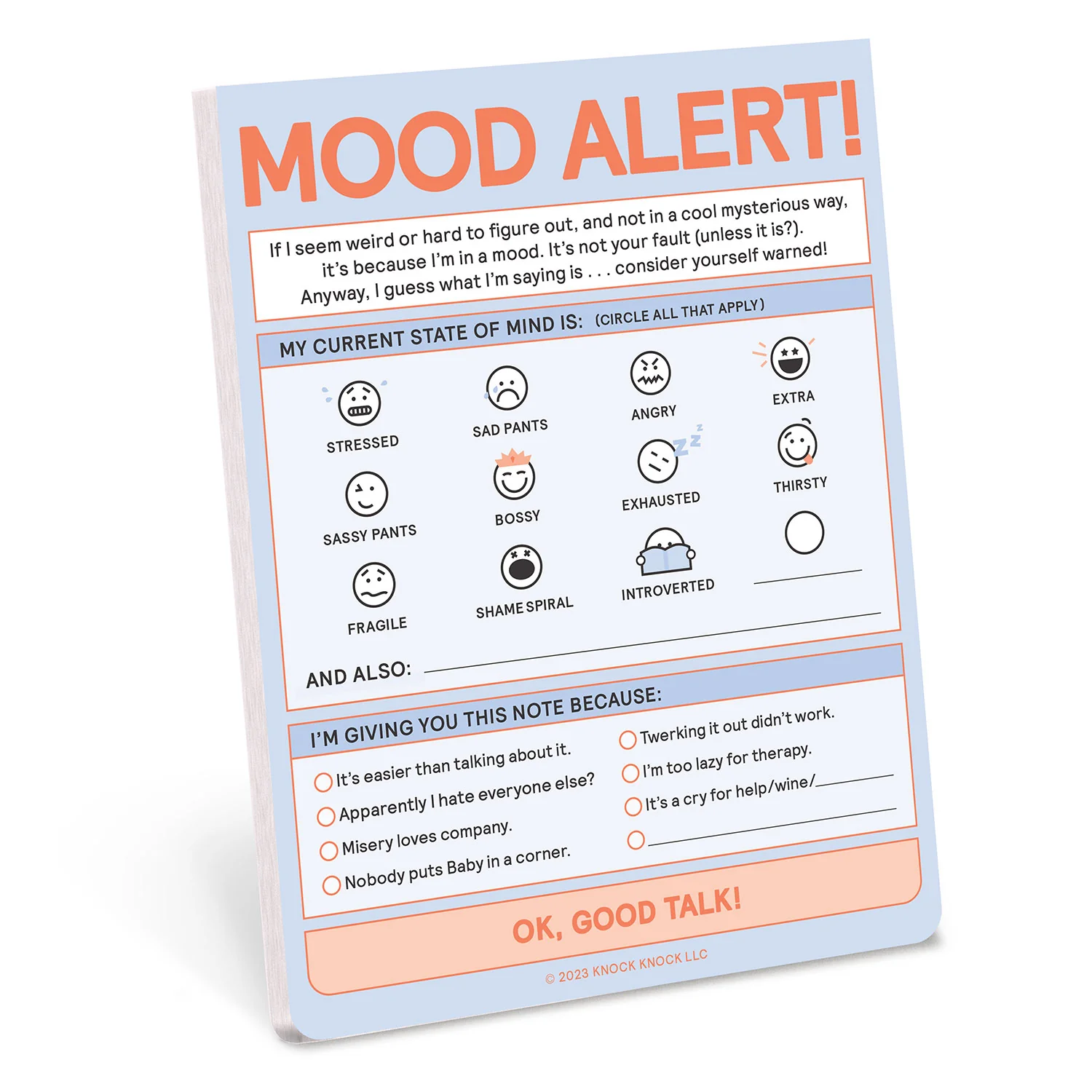 Mood Alert Note Mood Alert Nifty Notes Pastel – www.shoptherocket.com
