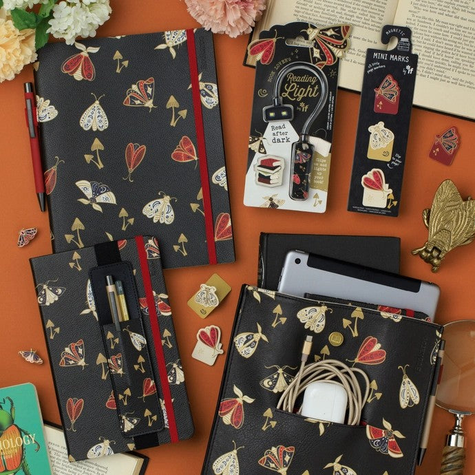 Books & Stuff Pouch Moths