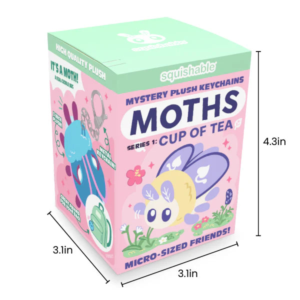 Moths Mystery Plush Keychain Blind Box Series 1: Cup Of Tea