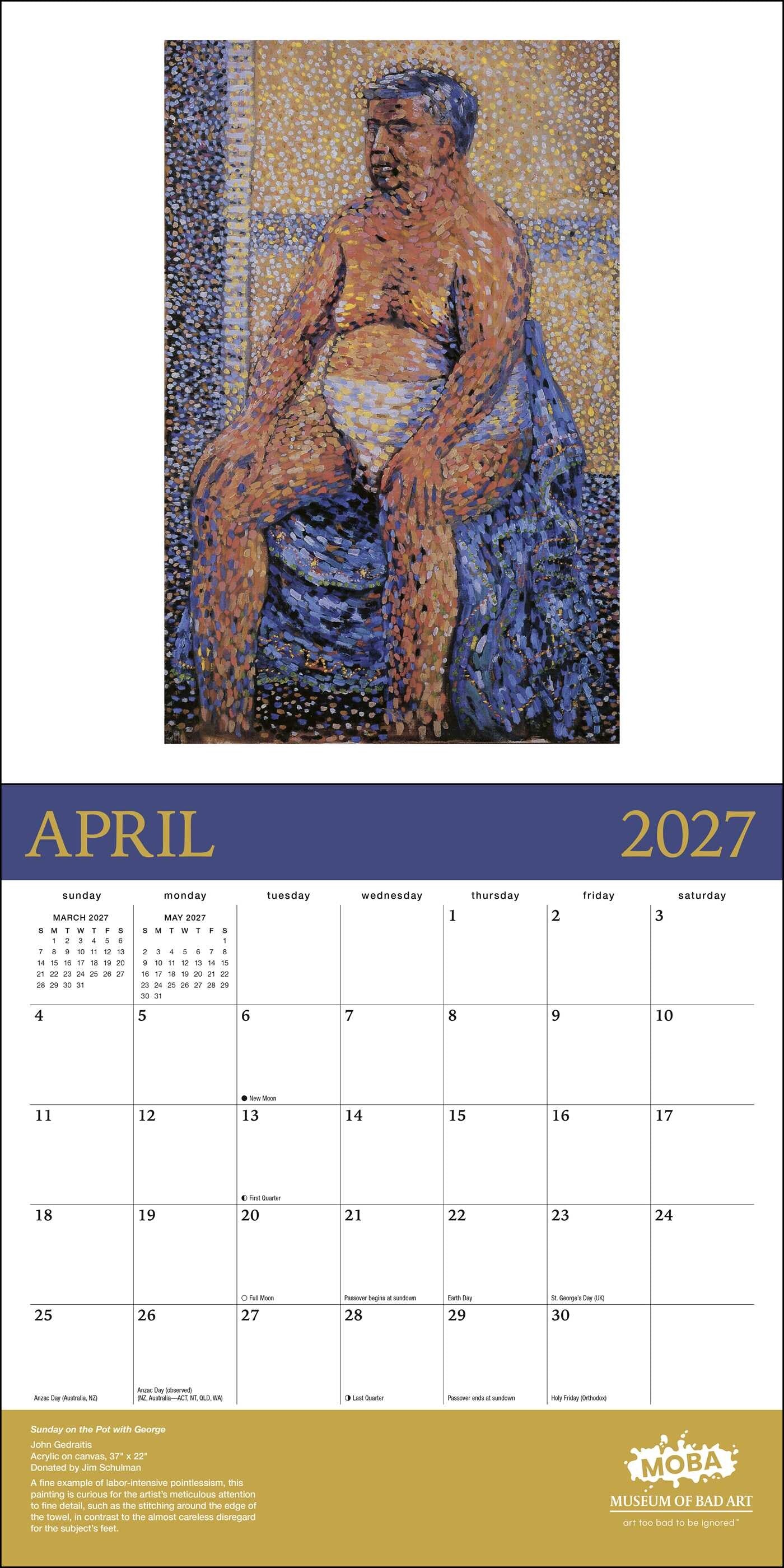 Museum Of Bad Art 2027 Wall Calendar