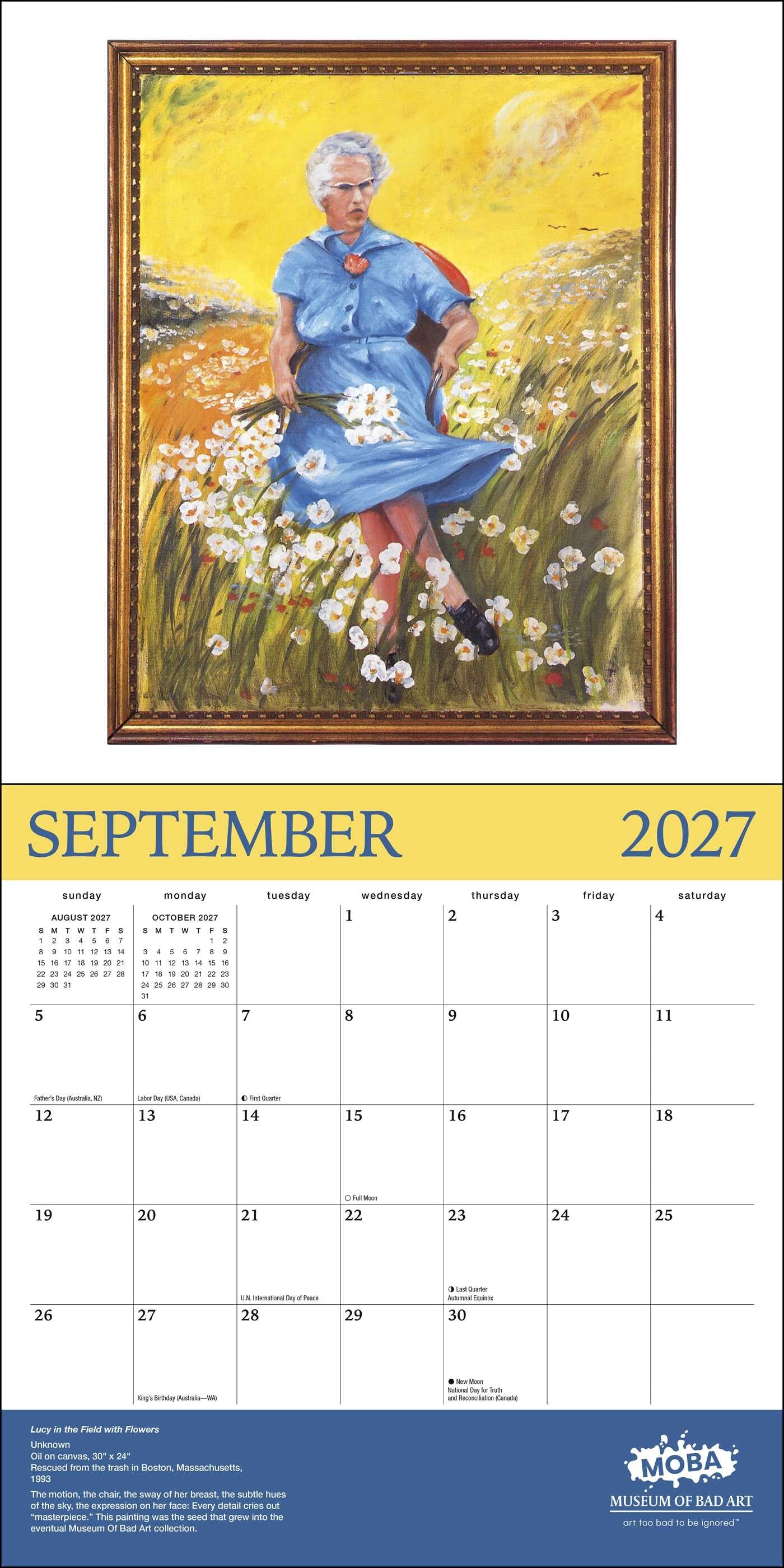 Museum Of Bad Art 2027 Wall Calendar