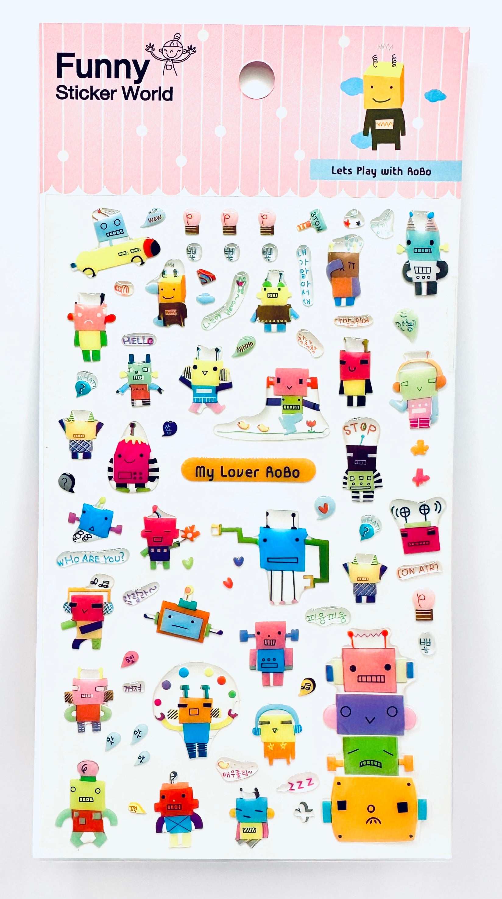 My Lover Robo Gel Stickers Funny Sticker World