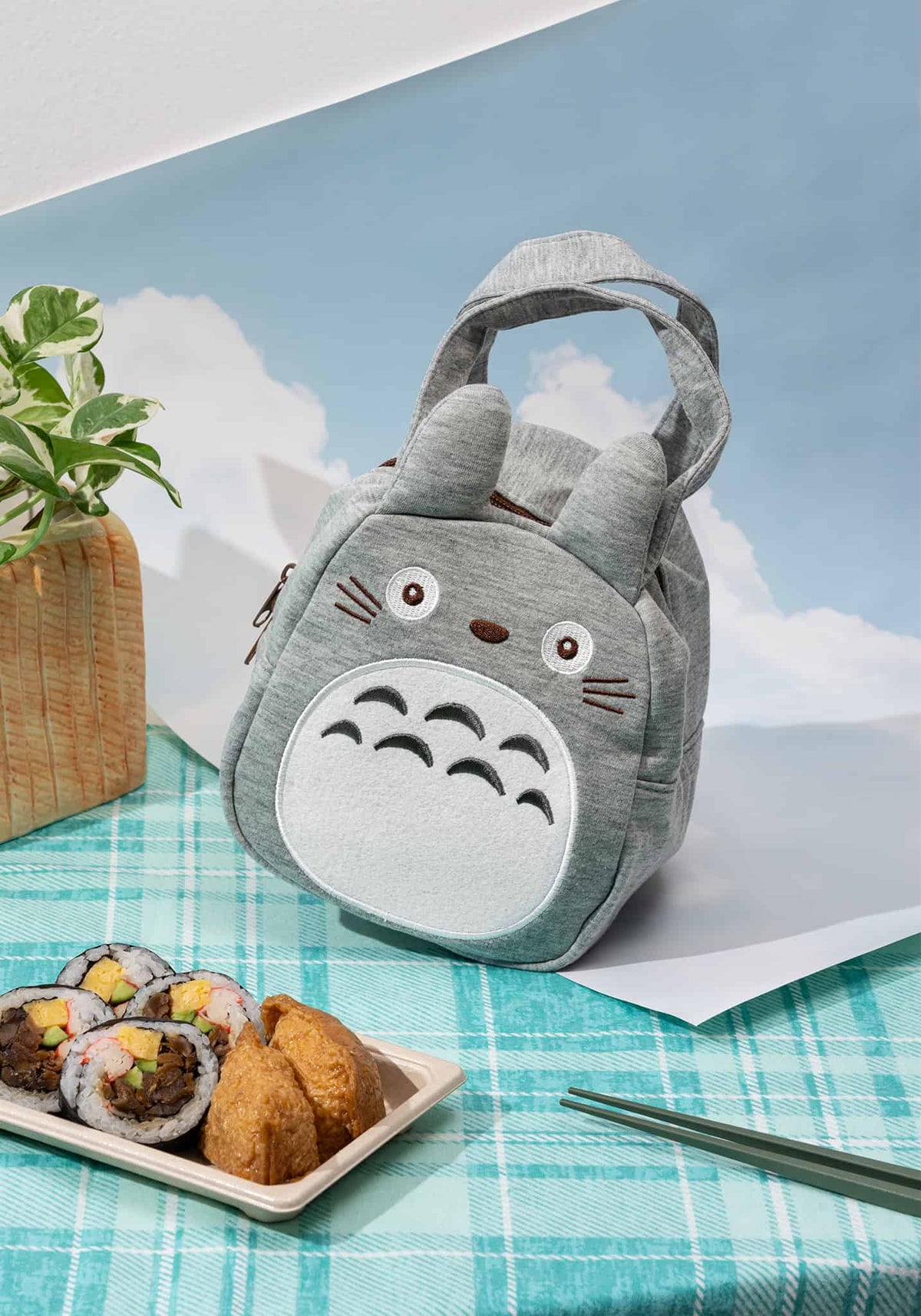 My Neighbor Totoro Gray Lunch Bag