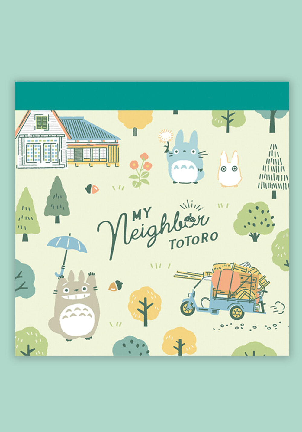 My Neighbor Totoro 2025 Memo Pad (House Umbrella Car)