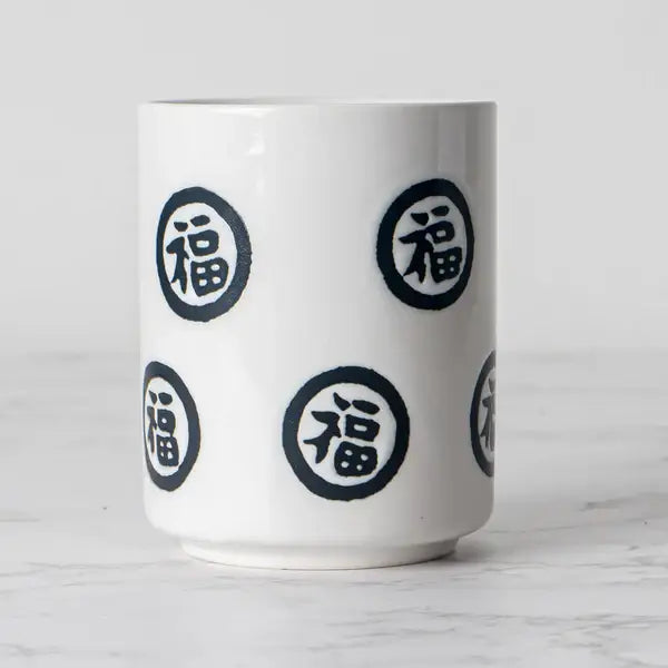 Neko Cat Yunomi Style Tea Cup White 9 oz