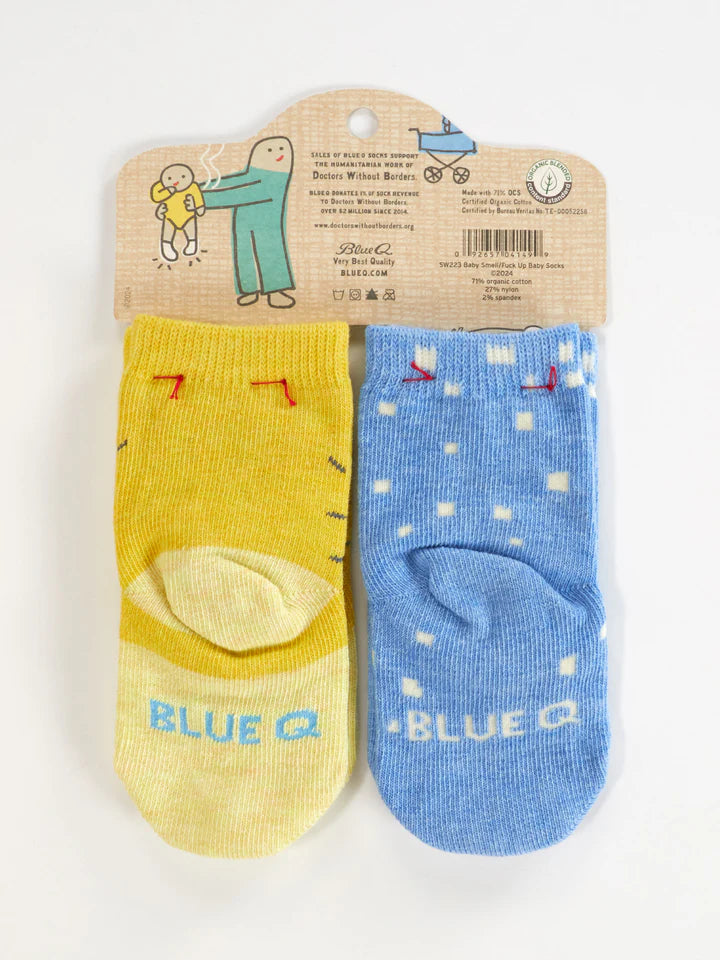 New Baby Smell & Try Not To Fuck Me Up Baby Socks Pack Of 2