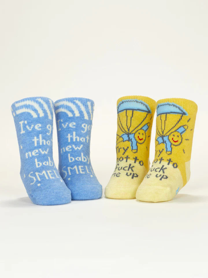 New Baby Smell & Try Not To Fuck Me Up Baby Socks Pack Of 2
