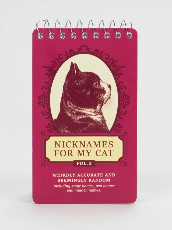 Nicknames For My Cat 3x5 Spiral Notebook