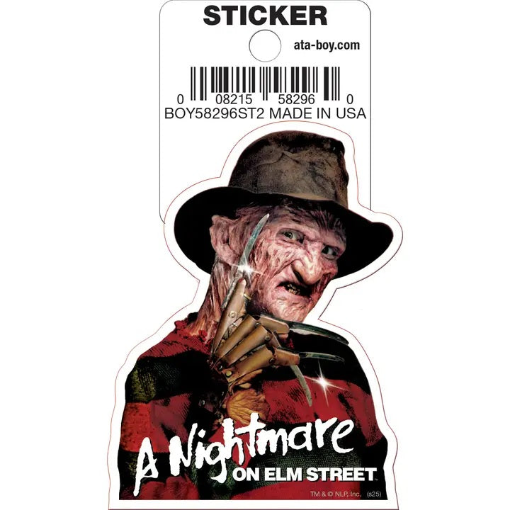 Nightmare On Elm Street Freddy Die Cut Sticker
