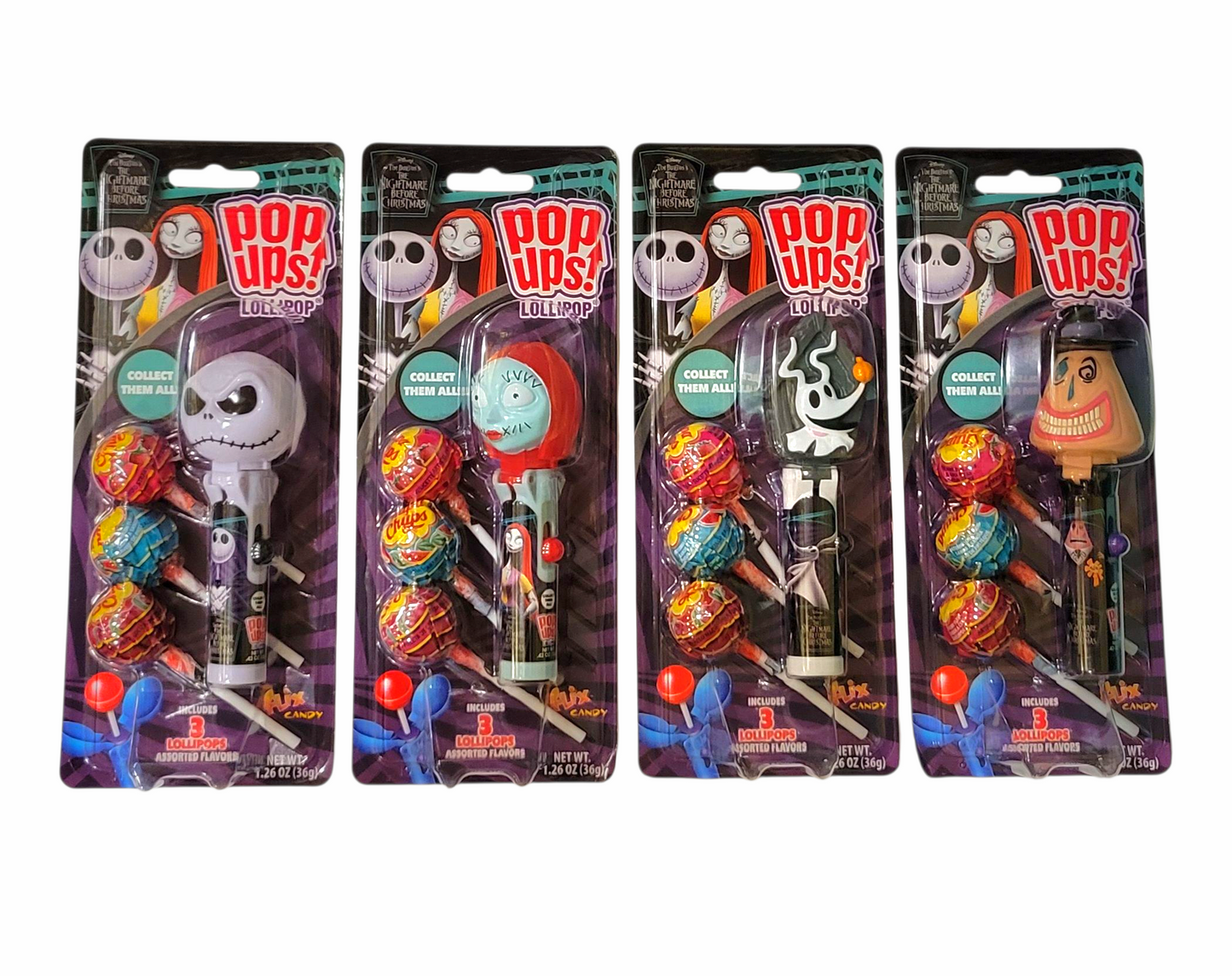 Nightmare Before Christmas Pop Ups Lollipop Assorted
