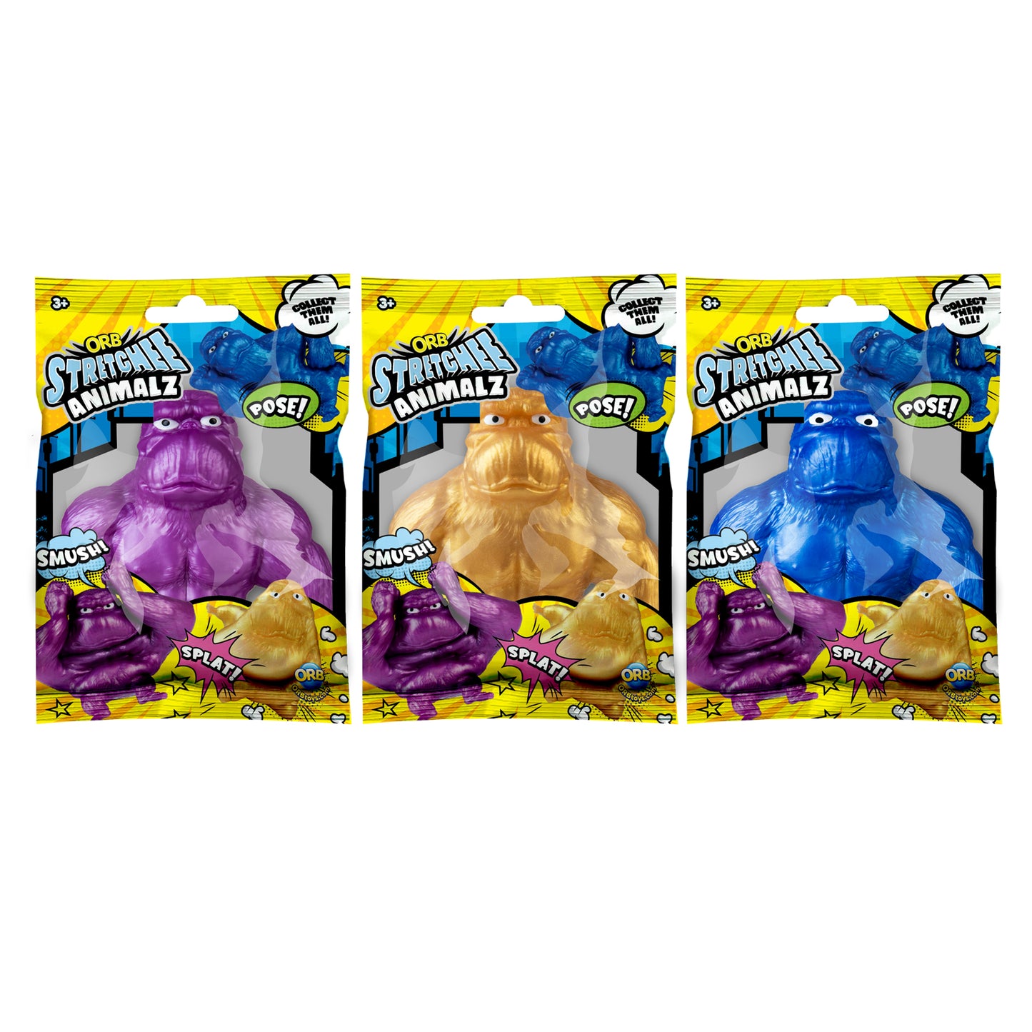 ORB Stretchee Animalz Precious Metals Assorted