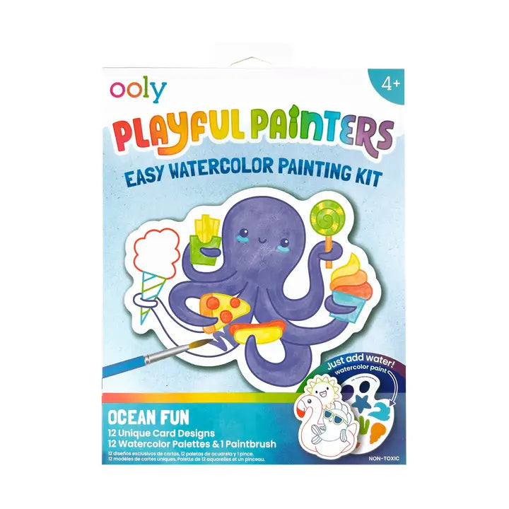 Ocean Pals Easy Watercolor Painting Kit
