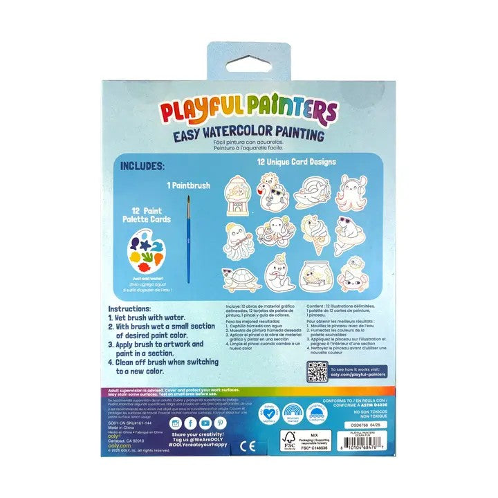 Ocean Pals Easy Watercolor Painting Kit