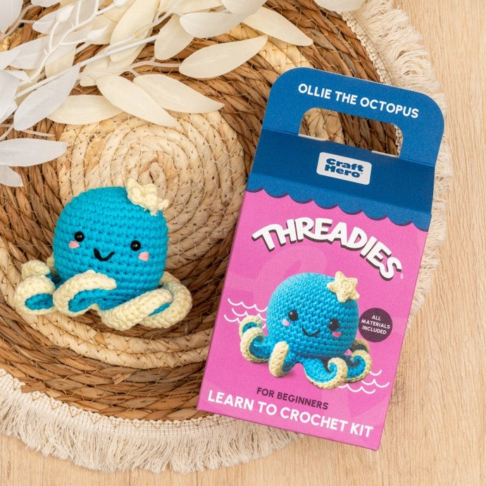 Ollie The Octopus Threadies Crochet Kit