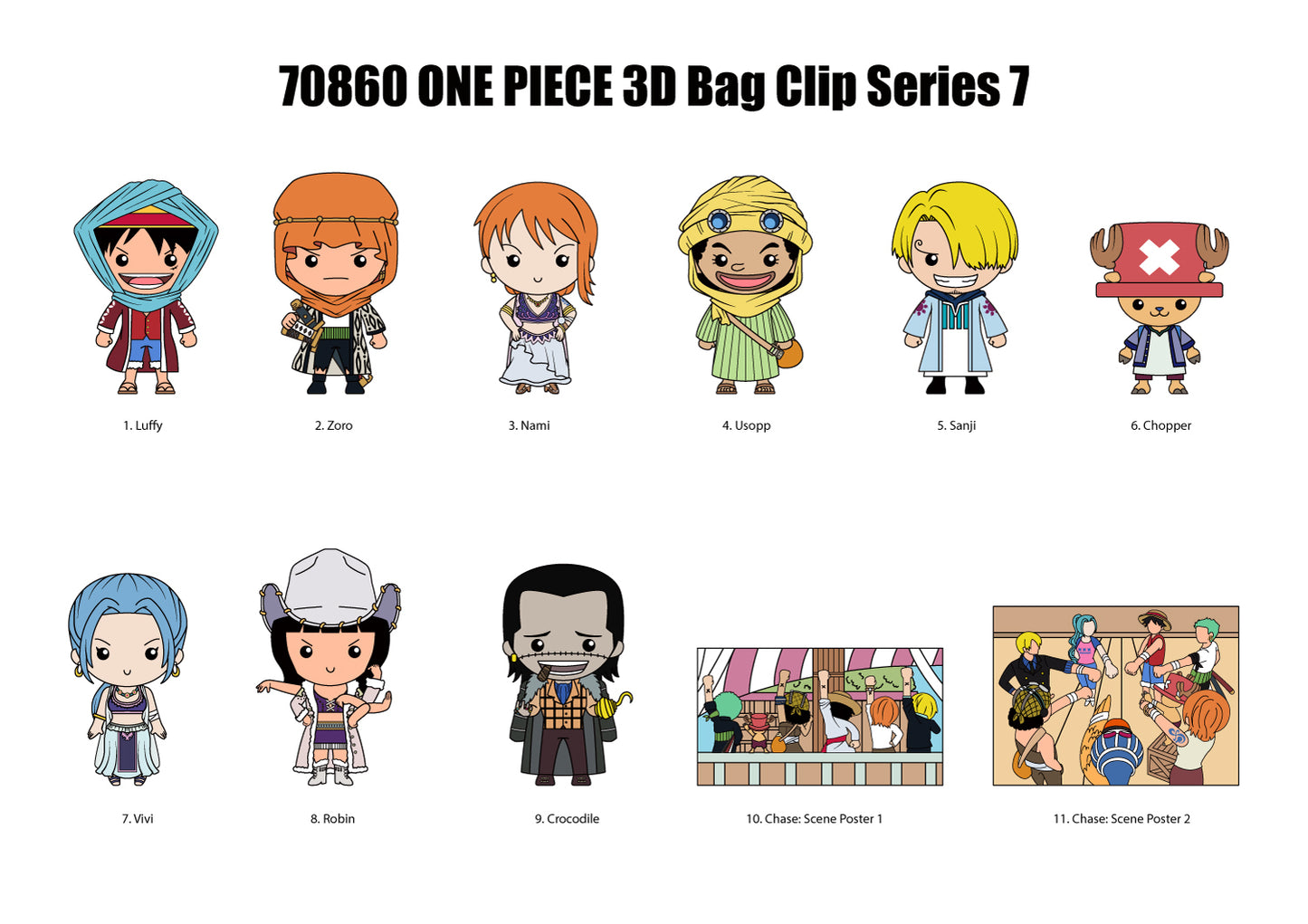 One Piece Figural Bag Clip Series 7