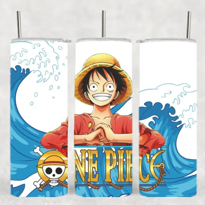 One Piece Luffy Straw Hat Tumbler 20 oz