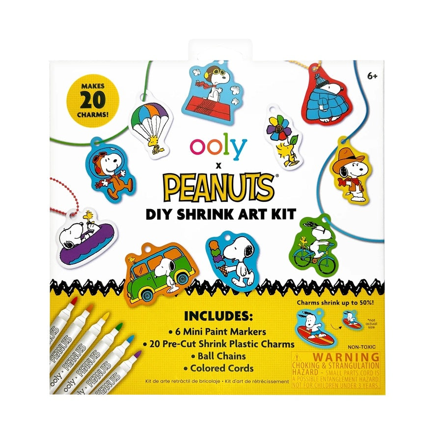 Ooly x Peanuts DIY Shrink Art Kit
