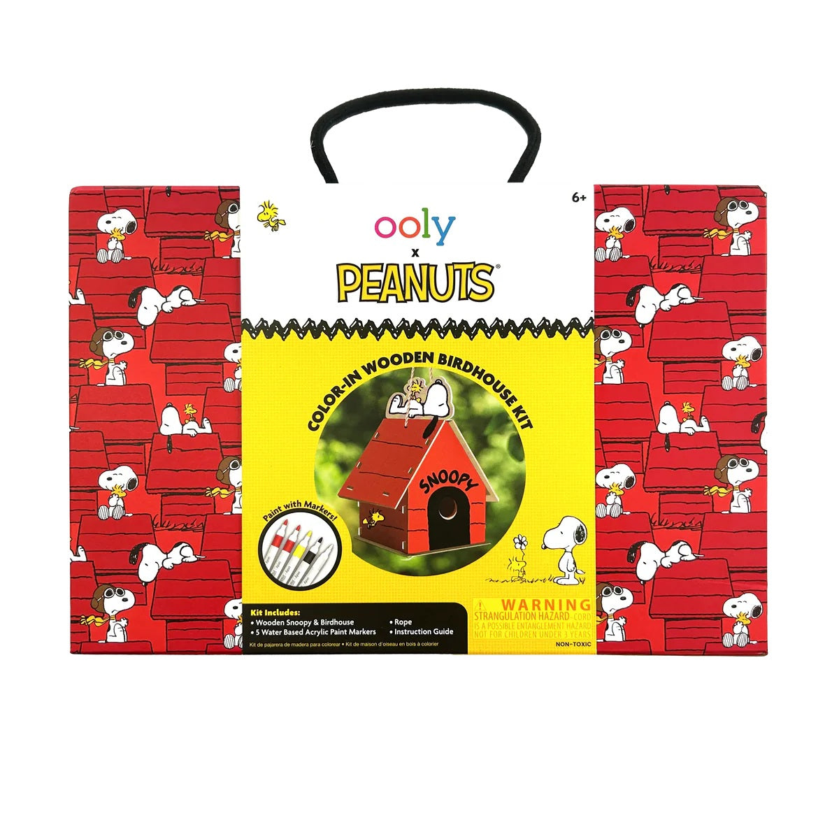 Ooly x Peanuts Color-In Wooden Birdhouse Kit