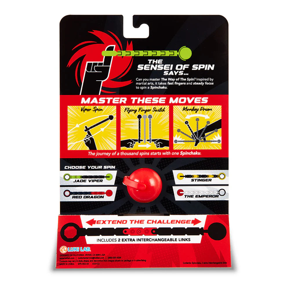 Original Spin Chaku Finger Spinner Red Dragon