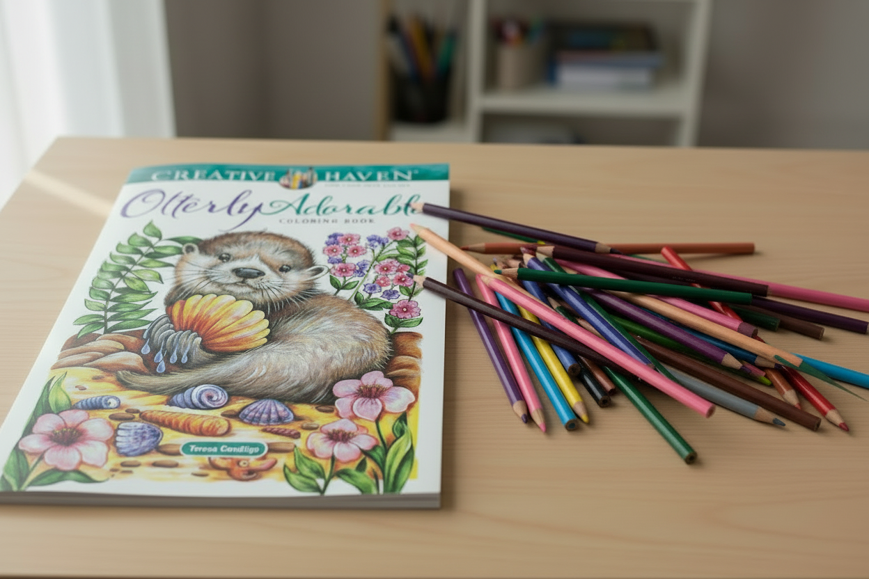 Otterly Adorable Coloring Book Creative Haven