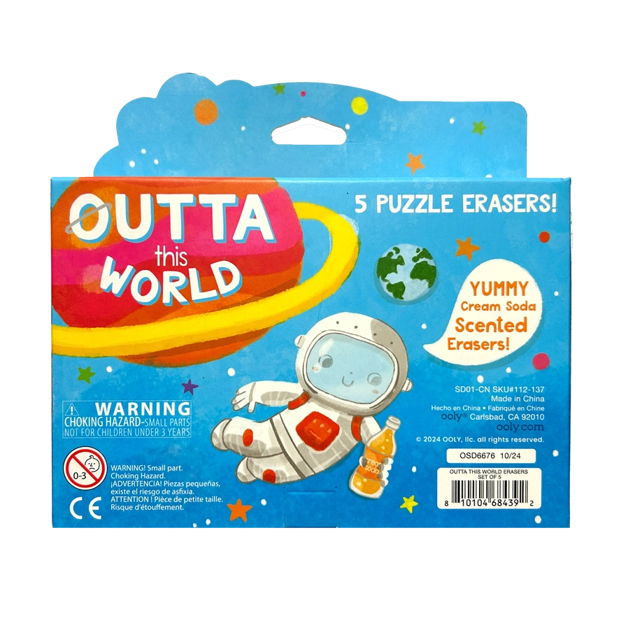 Outta My World 5 Scented Erasers