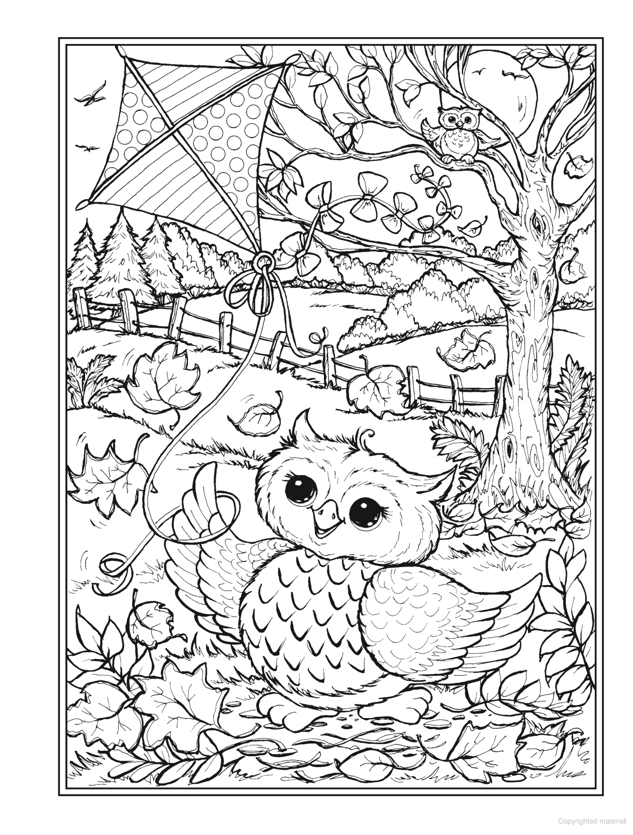 Owldorable Coloring Book Creative Haven