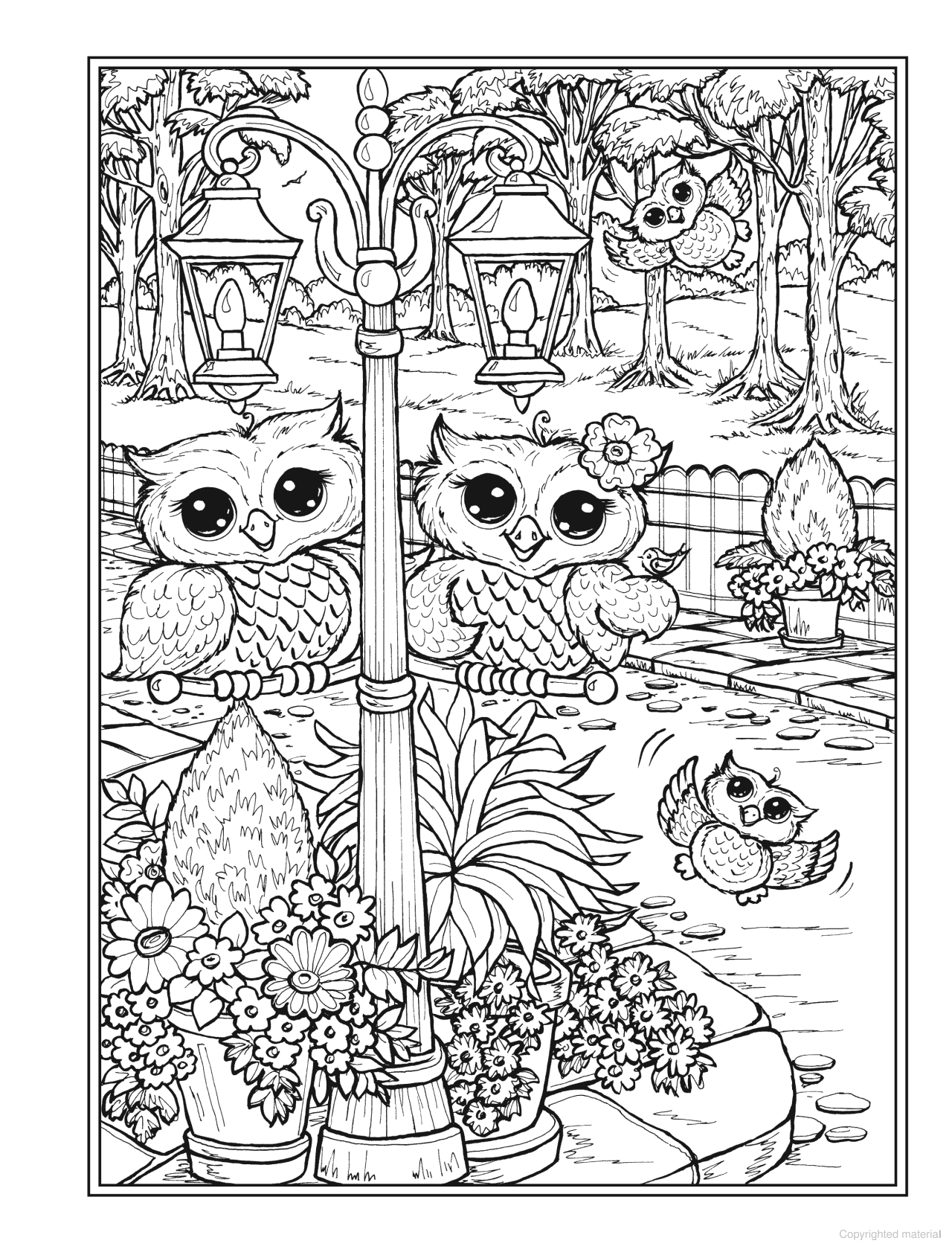 Owldorable Coloring Book Creative Haven