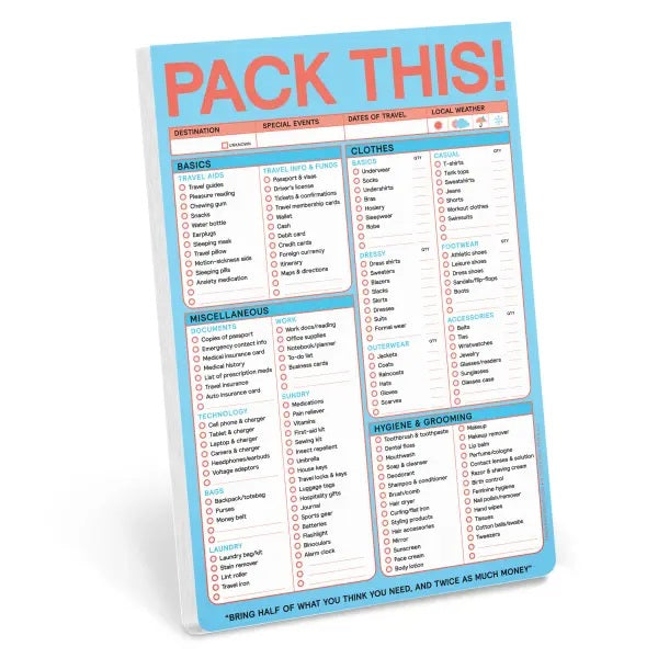 Pack This Pad Pastel