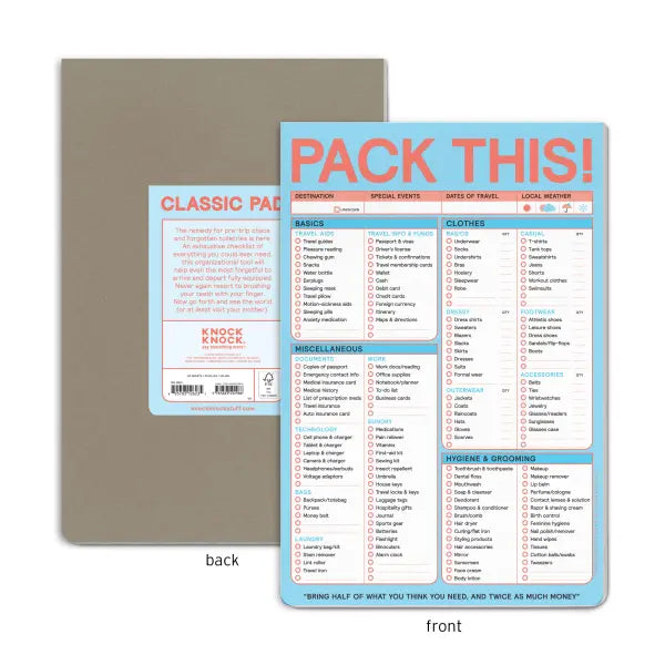 Pack This Pad Pastel