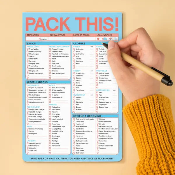 Pack This Pad Pastel