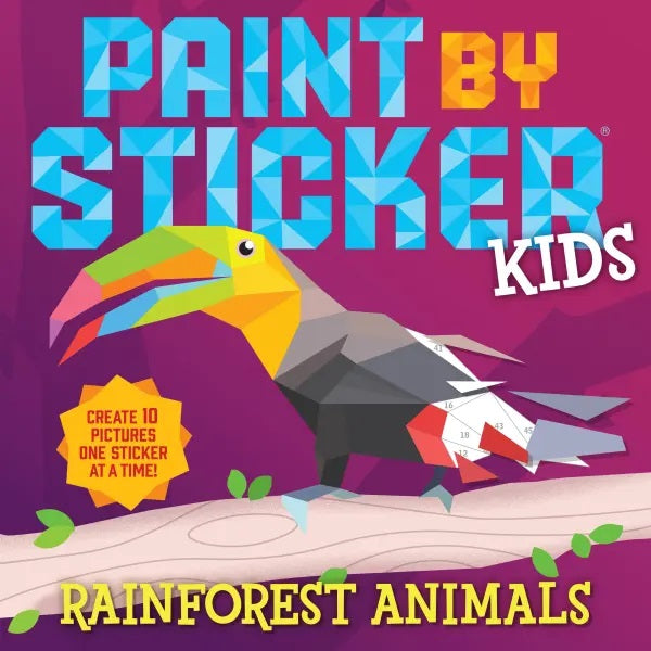 Paint By Sticker Kids Rainforest Animals