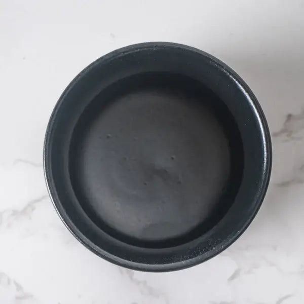 Panda Yunomi Style Tea Cup Black Matte 9 oz