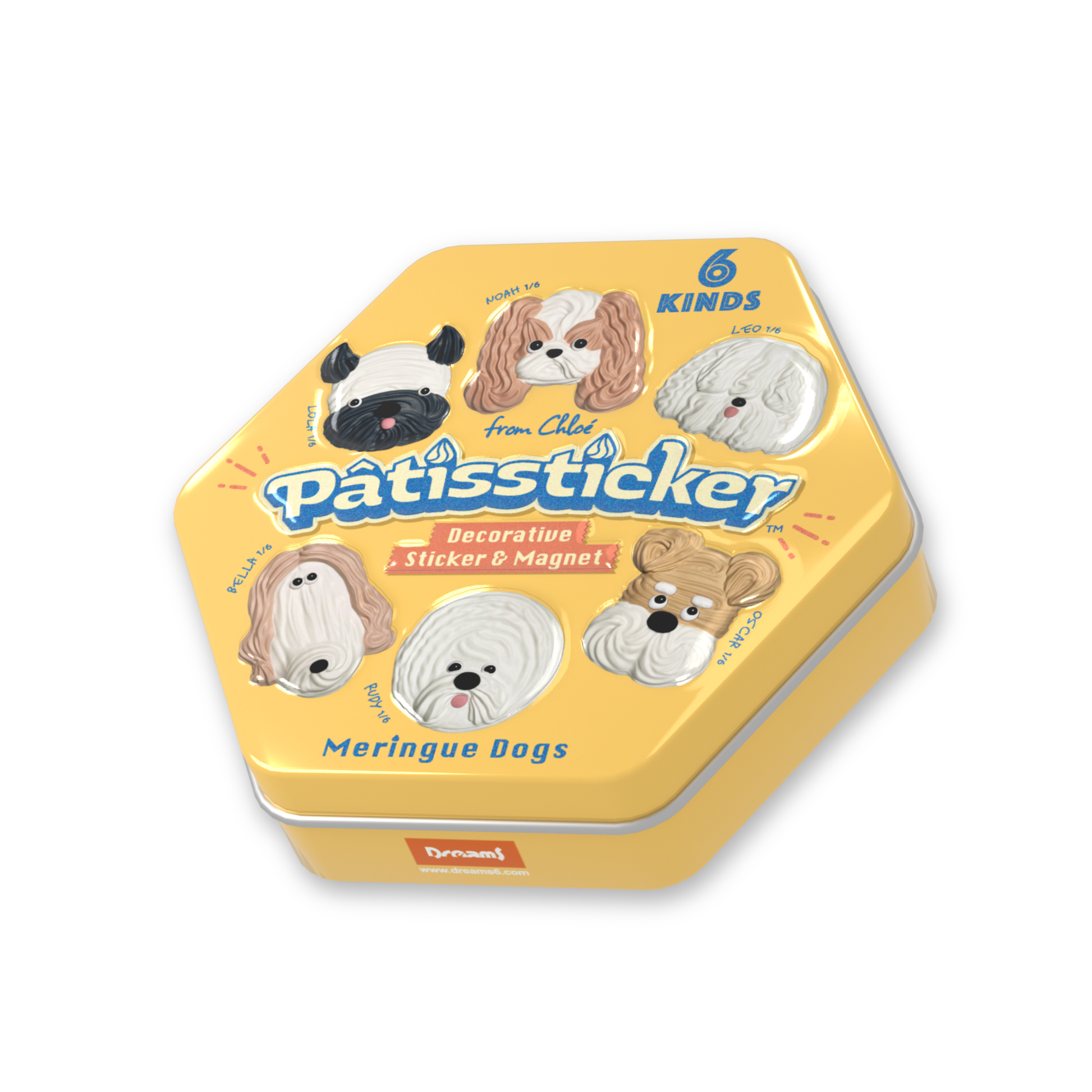 Patissticker Meringue Dogs Tin