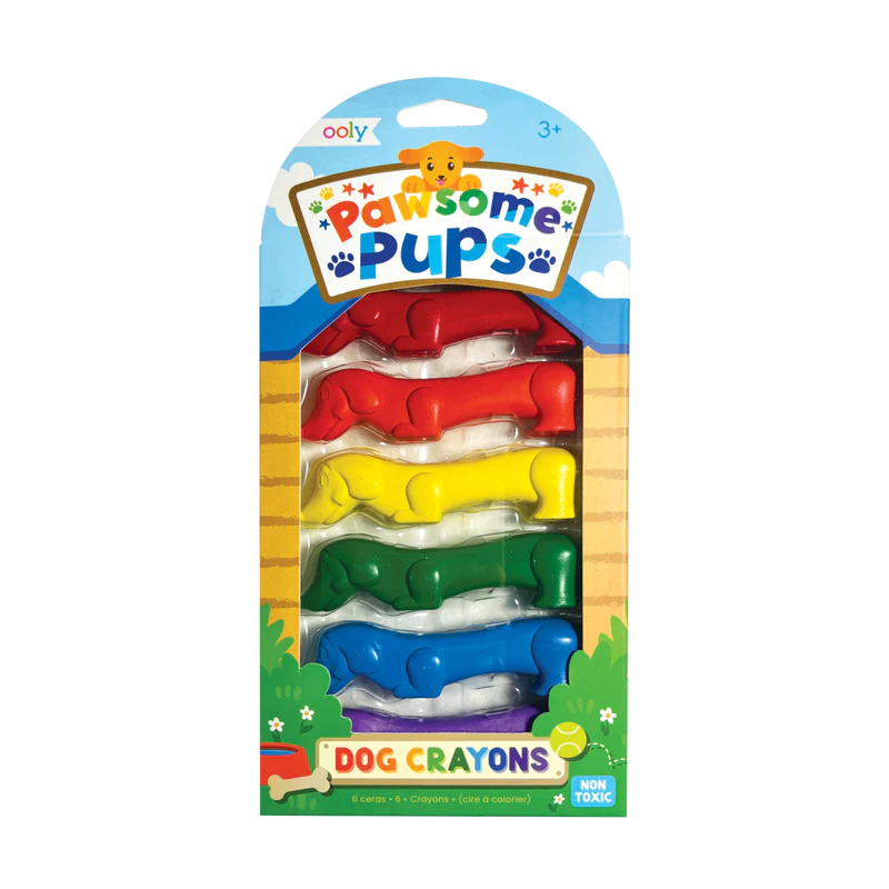 Pawsome Pups 6 Dog Crayons