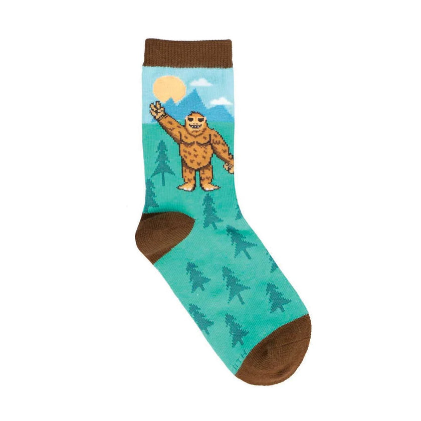 Peace Out Bigfoot Kid's Socks (4-7 Years)