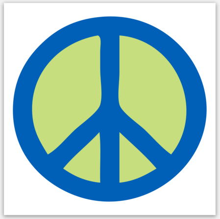 Peace Sign Vinyl Sticker