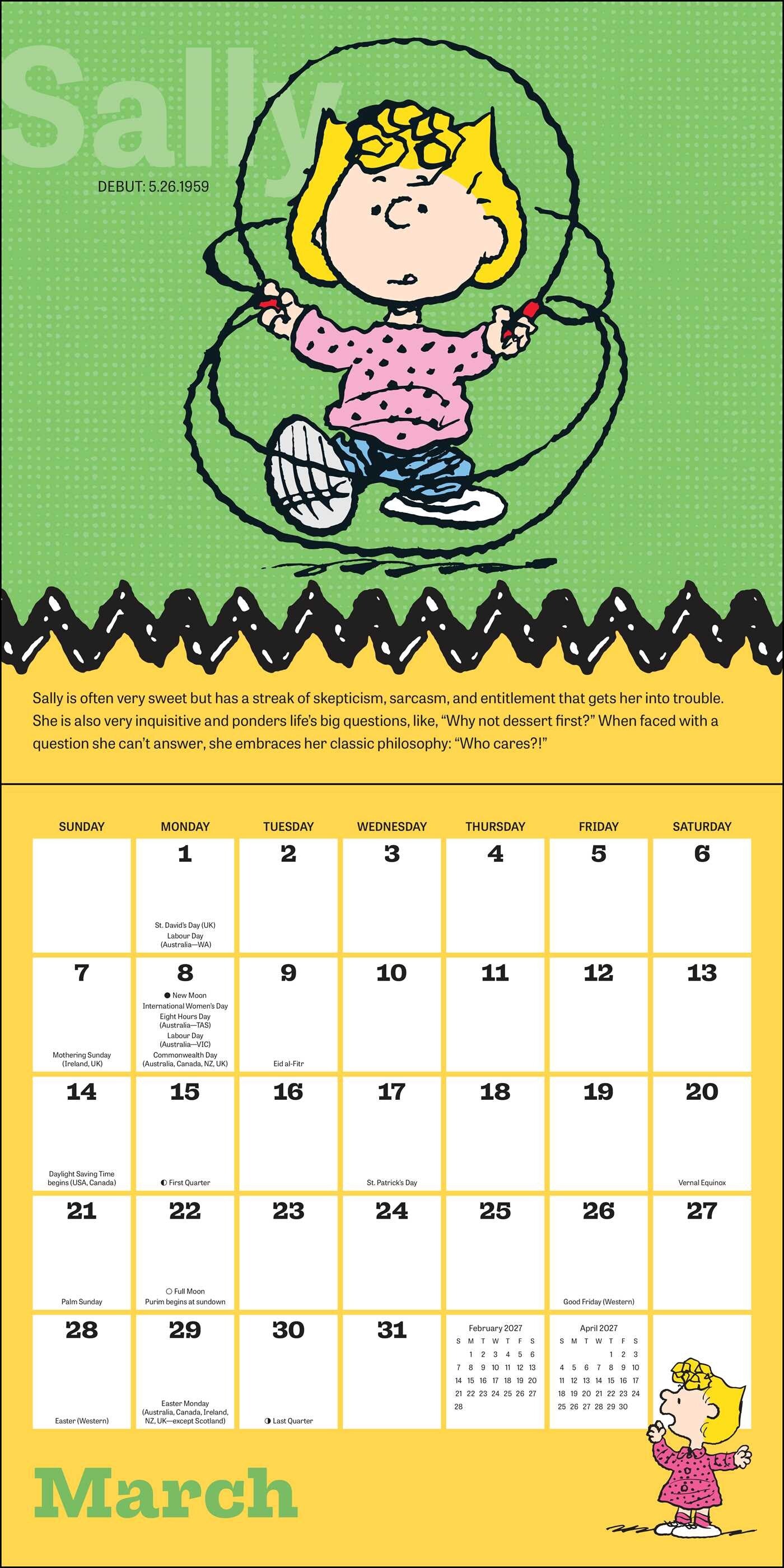 Peanuts 2027 Wall Calendar