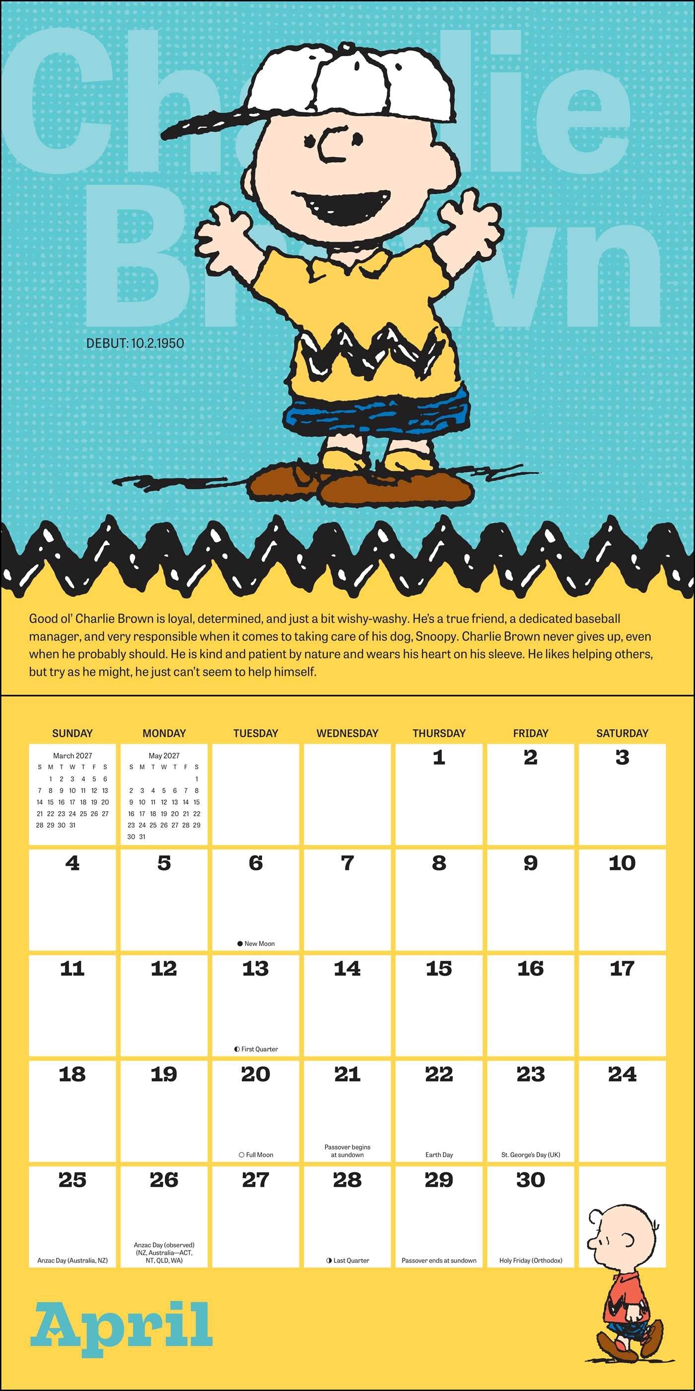 Peanuts 2027 Wall Calendar