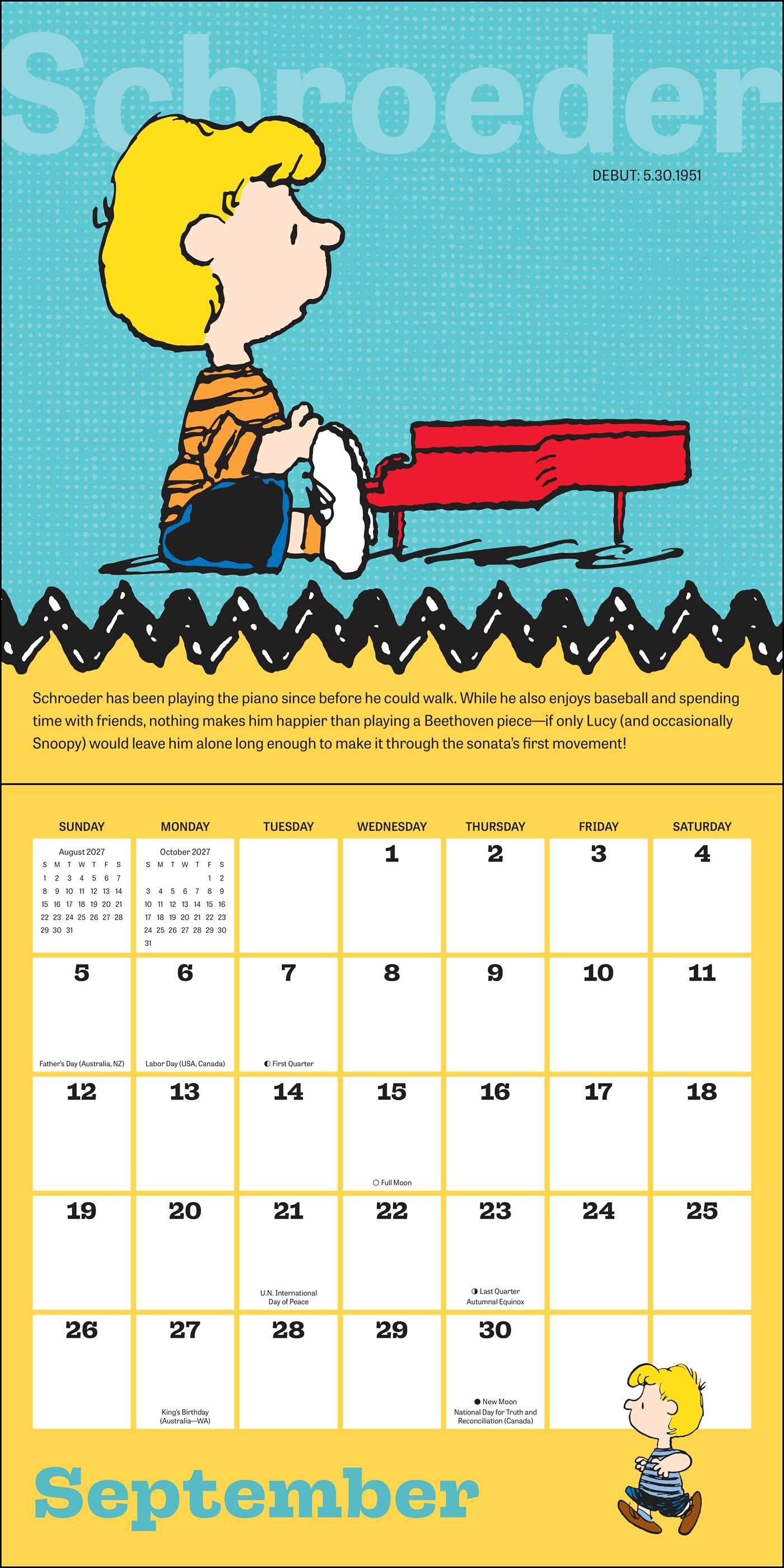 Peanuts 2027 Wall Calendar