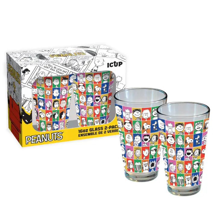 Peanuts 75th Anniversary Drinking Glass Set