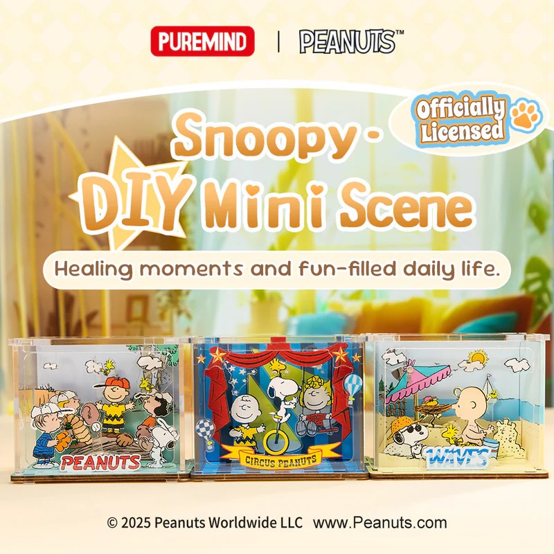 Peanuts Chilling At The Beach Mini Scene 3D Puzzle