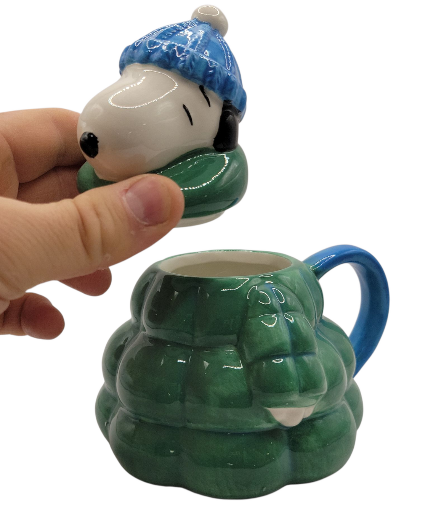 Peanuts Snoopy Puffer Jacket Molded Ceramic Mug 16 oz